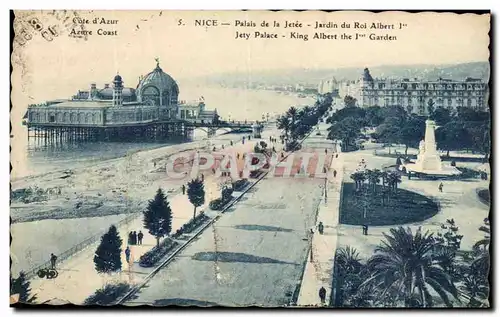 Cartes postales Nice Palais de La Jetee Jardin Du roi Albert 1er