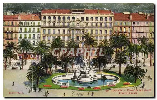 Cartes postales Toulon Place de La Liberte