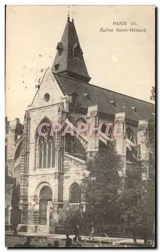 Cartes postales Paris Eglise Saint Medard