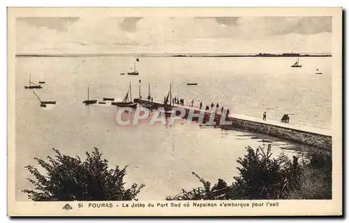 Cartes postales Fouras Le Jetee du pont Sud Ou Napoleon 1er Embarqua Pour l'exile