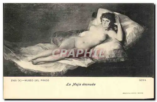 Ansichtskarte AK Musee DeL Prado La maja dennude Goya Madrid