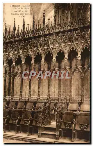 Cartes postales Amiens Cathedrale Stalles de Cheour