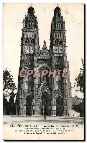 Cartes postales Tours Cathedrale St Gatien