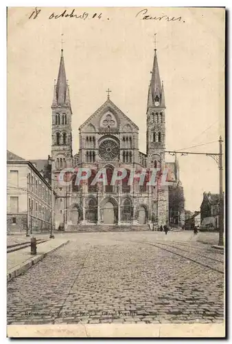 Ansichtskarte AK Reims Eglise Saint Remi Grand portail