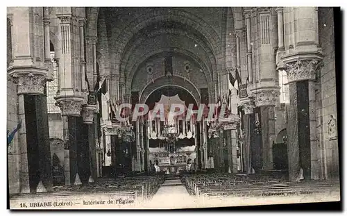 Cartes postales Briare Interieur de L'Eglise
