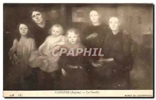 Cartes postales Carriere La Famille Musee du luxembourg