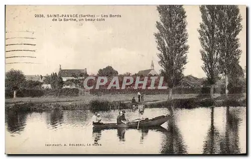 Ansichtskarte AK Saint Pavace Les Bords De La Sarthe Un Beau Coin