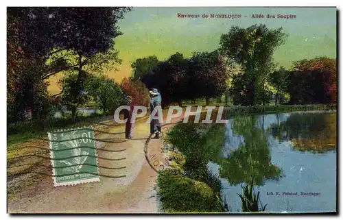 Cartes postales Environs De Montlucon Allee Des Soupirs