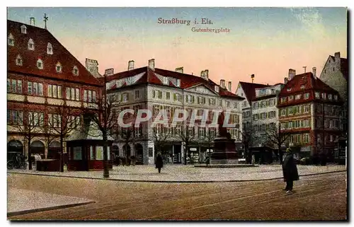 Cartes postales Strasburg Gutenbergplatz Gutenberg