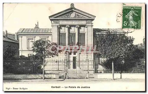 Ansichtskarte AK Corbeil Le Palais De Justice