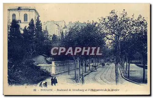 Cartes postales Toulon Boulevard de Stresbourg et l&#39Observatoire de la Marine