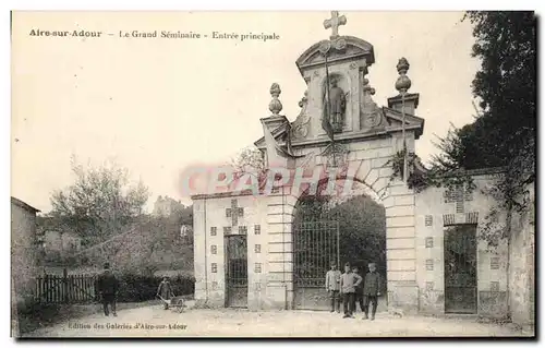 Cartes postales Aire Sur Adour Le Grand seminaire Entree principale