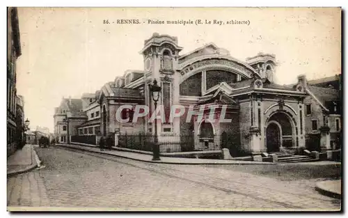 Ansichtskarte AK Rennes Piscine municipale