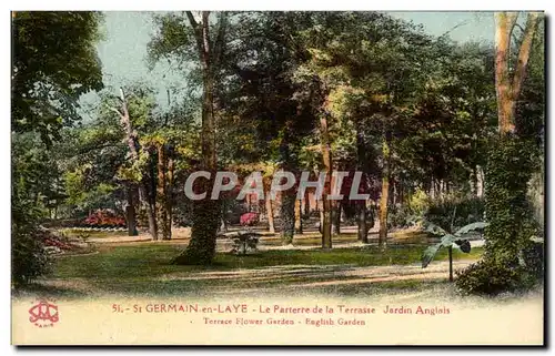 Cartes postales St Germain en Laye Le Parterre de la Terrasse jardin Anglais