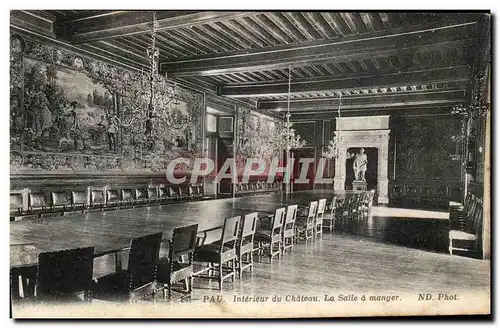 Cartes postales Pau Interieur du Chateau La Salle a manger