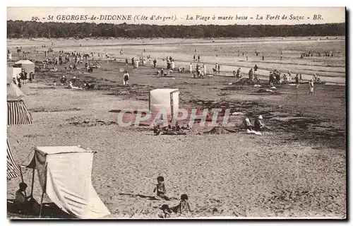 Cartes postales St Georges de Didonne La Plage a maree basse La Foret de Suzac