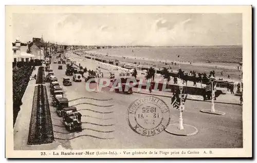 Ansichtskarte AK La Baule sur Mer Vue Generale de la Plage Prise du Casino