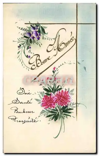 Cartes postales Bonne Annee Fleurrs