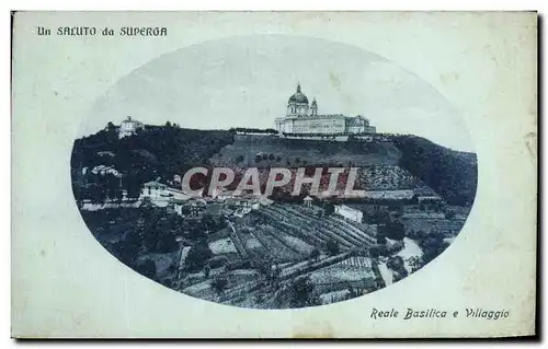 Cartes postales Un Saluto Da Superga Reale Basilica e Villagio