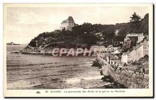 Cartes postales Dinard La Promenade Des Allies Et La Pointe Du Moulinet