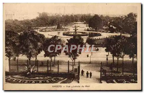 Cartes postales Angers vue Generale Du Mail