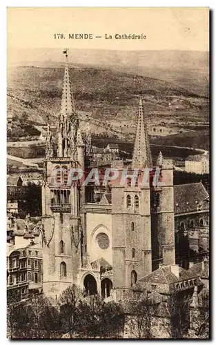 Cartes postales Mende La Cathedrale