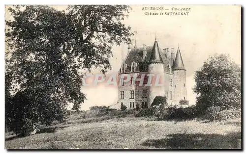 Cartes postales Auvergne Crevant chateau De Sauvagnat