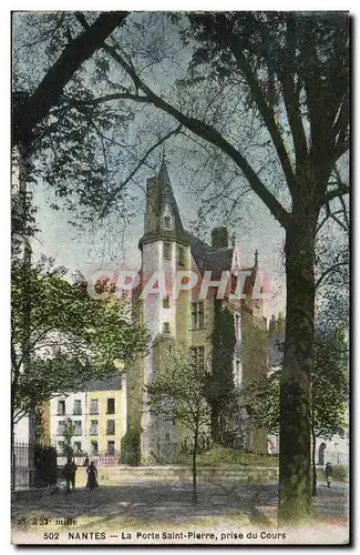 Ansichtskarte AK Nantes La porte Saint Pierre prise du Cours