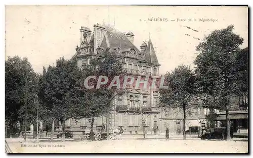 Cartes postales Mezieres Place de la Republique