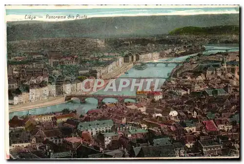 Cartes postales Liege Panorama des Ponts