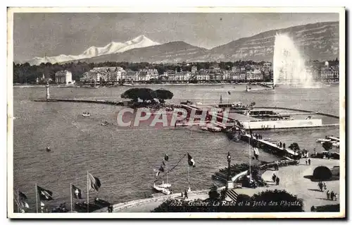 Cartes postales Geneve La Rade et la Jetee des Paquis