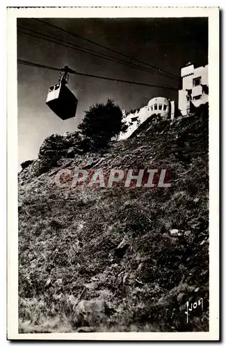 Cartes postales Pibeste a 6 km de Lourdes la cabine arrivant a la gare superieure