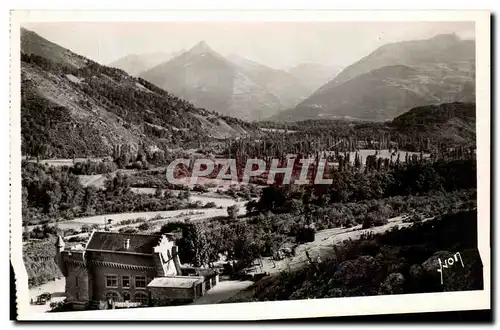 Cartes postales Teleferique Du Pibeste La Gare Inferieure Et La Vallee D&#39Argeles