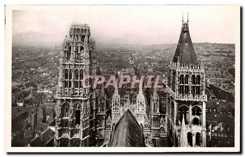 Cartes postales Rouen La Cathedrale Tours Du Beurre Et st Romain