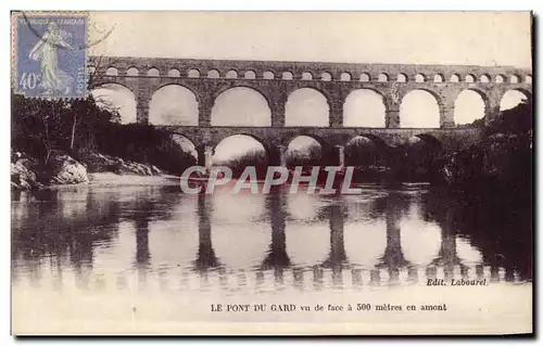 Ansichtskarte AK Le Pont Du Gard Vu De Face