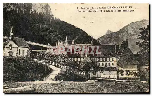 Cartes postales Couvent De La Grande Chartreuse Entree Principale Et La chapelle Des Etrangers