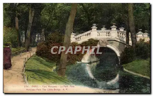 Ansichtskarte AK Paris Parc Monceau Le Petit Pont