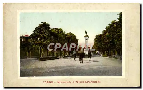 Ansichtskarte AK Torino Monumento A Vittorio Emanuele II