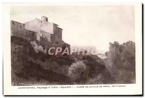 Cartes postales Harpignies Paysage D&#39Italie Musee De La Ville De Paris