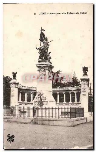 Ansichtskarte AK Lyon Monument des Enfants du Rhone