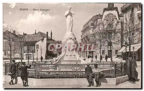 Ansichtskarte AK Dijon Place Grangier