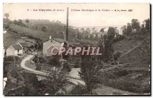 Cartes postales La Clayette L Usine Electrique et le Viaduc