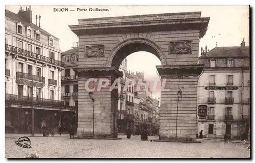 VINTAGE POSTCARD Dijon Carries Guillaume Cafe of the Harmony