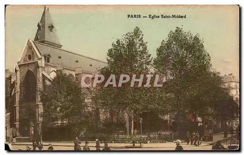 Cartes postales Paris Eglise Saint Medard