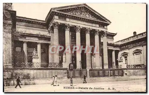 Cartes postales Nimes Palais de Justice