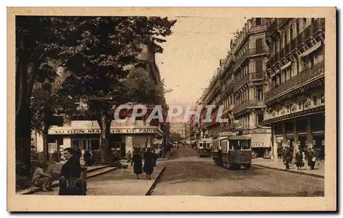 Ansichtskarte AK Toulouse Rue Alsace Au Bon Marche de Paris Tramway