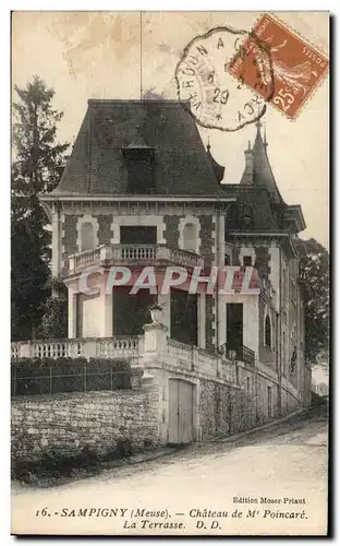 Cartes postales Sampigny Chateau De Mr Poincare La Terrasse