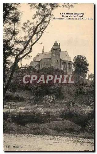 Ansichtskarte AK La Correze Illustree Eglise de St Angel