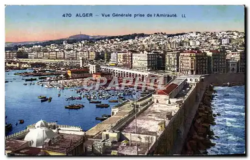 Ansichtskarte AK Alger Vue Generale prise de l Amiraute Algerie