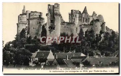 Ansichtskarte AK Chateau De Pierrefonds en ruines